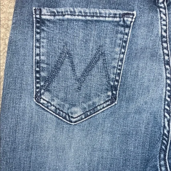 MOTHER Twister Sneak High Waist Flared Wide Leg - Size 25 - Picture 6 of 8